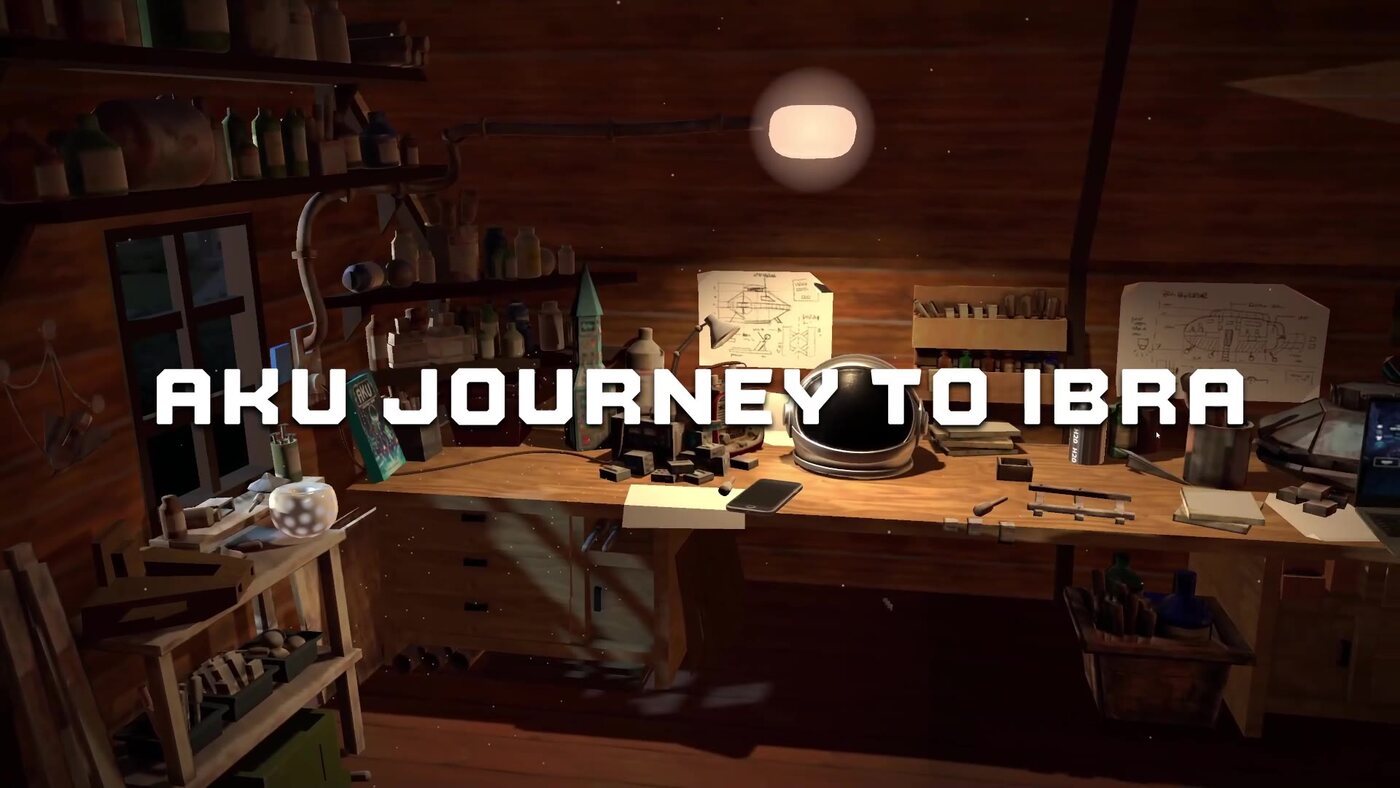 Aku: Journey to Ibra Book Quiz — the playable minigame, running in the browser